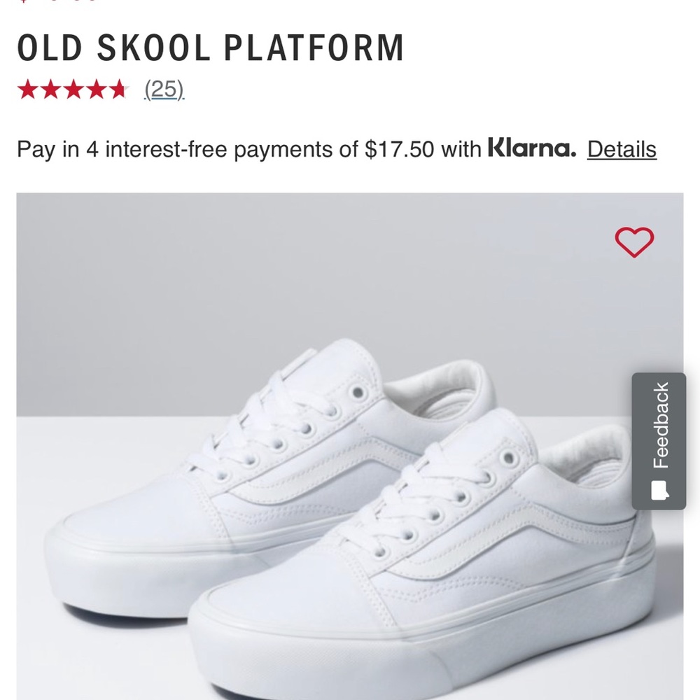 Old school Platform Vans